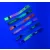 Textil karszalag (15x340mm, egy oldalon színes FLUO nyomással) - alu gyűrűvel