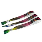 Textil karszalag (15x340mm, egy oldalon színes nyomással, változó adattal) - alu gyűrűvel