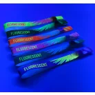 Textil karszalag (15x340mm, egy oldalon színes FLUO nyomással) - önzáró műanyag gyűrűvel