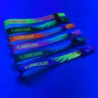 Textil karszalag (15x340mm, egy oldalon színes FLUO nyomással) - újrazárható műanyag gyűrűvel