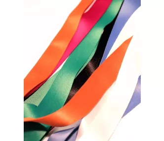   Szatén Nyakpánt felirat nélküli színes 20x900mm - Csepp Karabínerrel