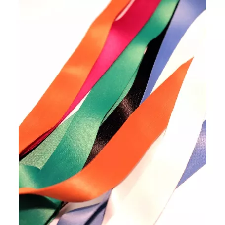 Szatén Nyakpánt felirat nélküli színes 20x900mm - Csepp Karabínerrel