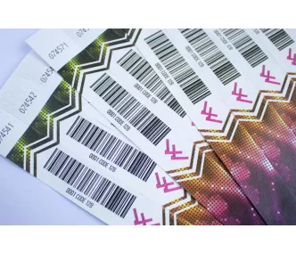   Tyvek 1" karszalagok Színes nyomással és vonalkóddal