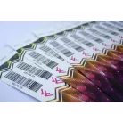 Tyvek 1" karszalagok Színes nyomással és vonalkóddal