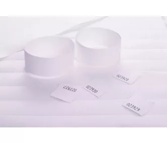   Tyvek 1" karszalagok Színes nyomással, ellenőrzőszelvénnyel (STUB-os)