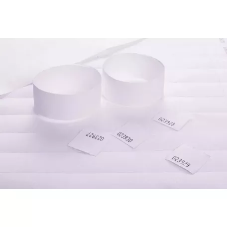 Tyvek 1" karszalagok Színes nyomással, ellenőrzőszelvénnyel (STUB-os)