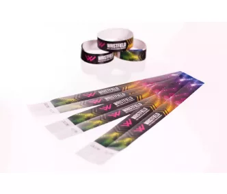 Tyvek 3/4" karszalagok Színes nyomással