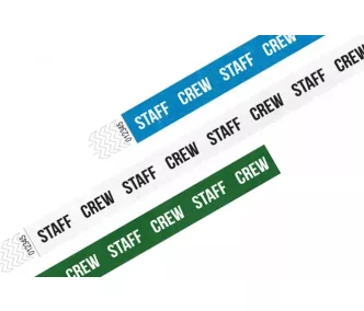 Tyvek 3/4 karszalag MINTÁS - STAFF CREW