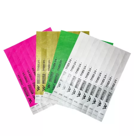 Tyvek 3/4 karszalag tartós, sorszámozott és vízálló - (TOP Minőség) - 1 SZÍN FEKETE FELIRATTAL