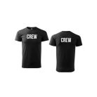 Unisex környakú póló CREW felirattal
