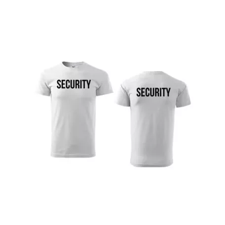 Unisex környakú póló SECURITY felirattal
