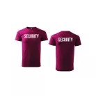 Unisex környakú póló SECURITY felirattal