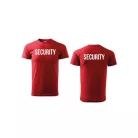 Unisex környakú póló SECURITY felirattal