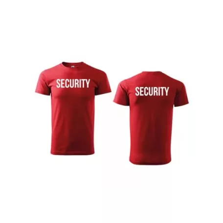 Unisex környakú póló SECURITY felirattal