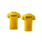 Unisex környakú póló SECURITY felirattal