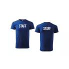 Unisex környakú póló STAFF felirattal