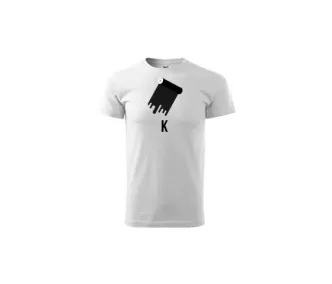 Egyedi feliratos környakú unisex póló